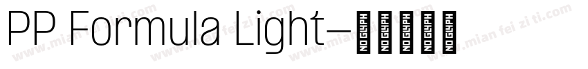 PP Formula Light字体转换